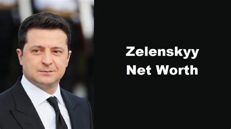 Volodymyr Zelensky Net Worth. . Zelensky net worth